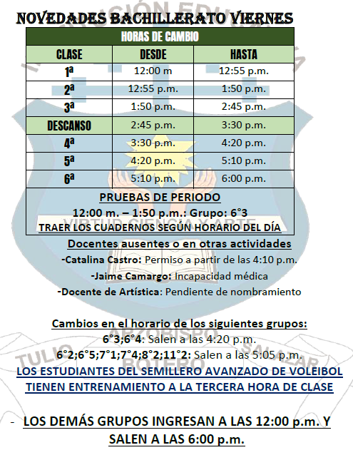 Horario